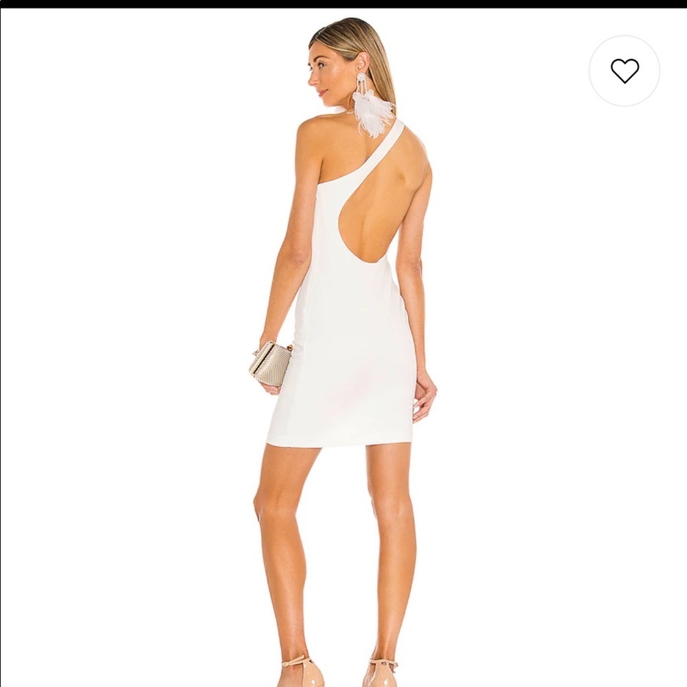 White Formal One Shoulder Dress